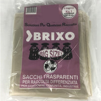 Sacchi per pattumiera jumbo strong extra forti 8 sacchi da 145 litri ciascuno trasparente