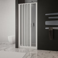 Parete doccia soffietto bianca maniglia katia-al reversibile altezza cm 185 pvc *** misure 90 cm, confezione 1