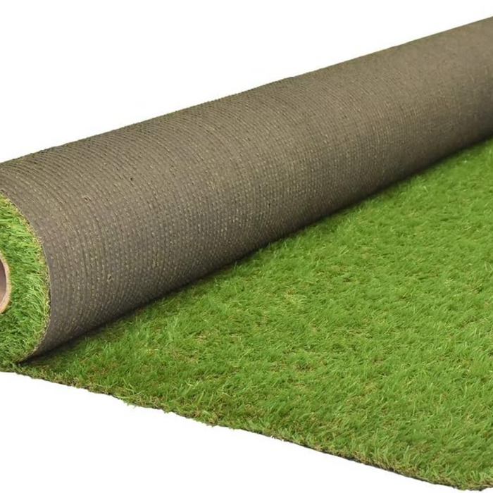 Tappeto erboso sintetico larghezza 2 mt spessore fili erba 25 mm giardini xone *** misura lunghezza 10 mt, confezione 1