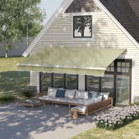 Tenda da Sole a Bracci per Esterno con Manovella, Metallo e Poliestere, 3x2.5m Beige