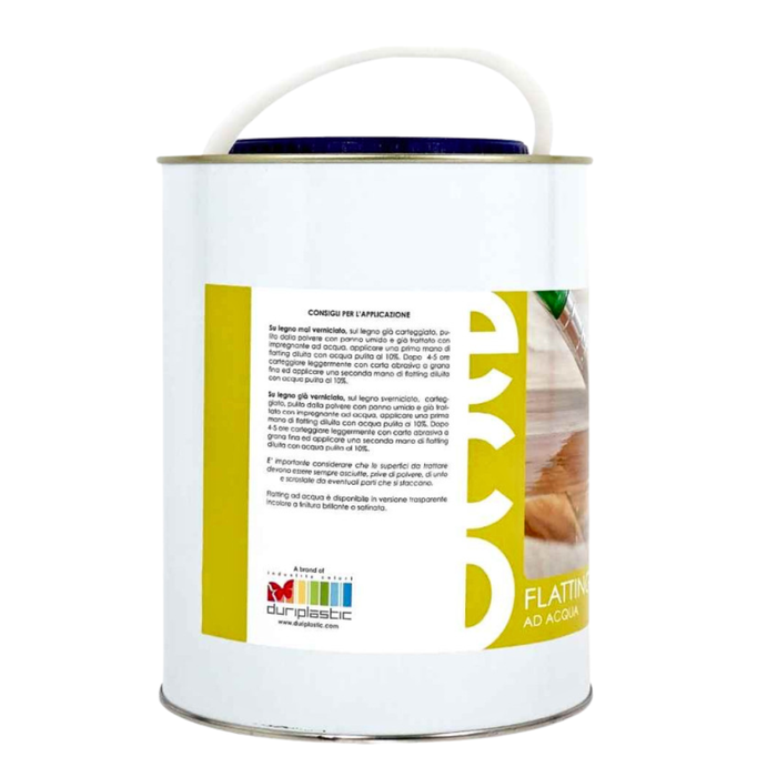 Ecolux flatting ad acqua vernice satinata per legno trasparente *** formato 2.5 lt, confezione 1