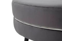 Pouf Paris xxl Grigio/Silver cm Ø 90X46
