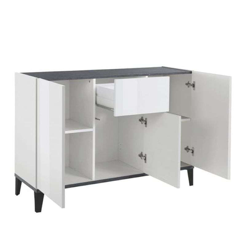 Credenza 3 ante cassetto 120x40cm soggiorno ingresso cucina Rachel