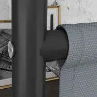 Pannello Paravento Esterno su Ruote per Giardino, Terrazza, Balcone, 183L x 30l x 181H cm, Grigio