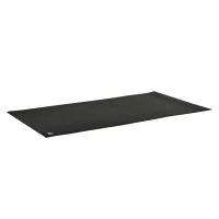 Tappeto Palestra Ammortizzante per Tapis Roulant e Cyclette, Tappetino Fitness in PVC Antiscivolo, 180x90cm, Nero