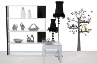 Sticker Da Muro Tree Con Mensole Cm 90X150