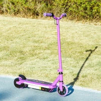 Monopattino elettrico per bambini 6-14 anni, velocità massima 10 km/h, luci LED colorate, freno elettrico, viola