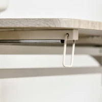 Set con Tavolo Pieghevole e 2 Sedie da Pranzo in Legno e Metallo, Colore Legno