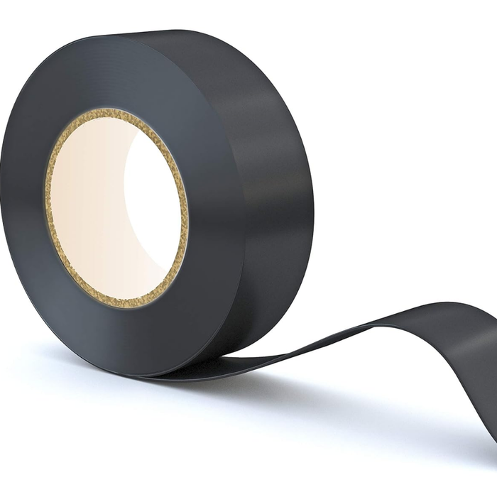 Kit nastro isolante in pvc autoestinguente multicolore per impianti sicuri *** colore nero, dimensioni 19 mm x 25 mt ...