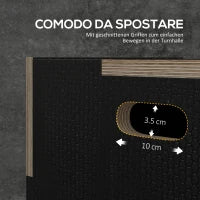 Box Jump Pliometrico a 3 Altezze in Legno Antiscivolo, 41-36-31cm, Nero