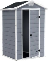 Casetta da Giardino Manor 4x3, Grigia, 129 X 103 X 196 h