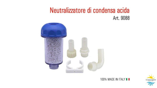 Filtro Neutralizzatore di Condenzia Acida Acquamax per caldaie a condensazione 3/4" FM con carbonato di calcio 