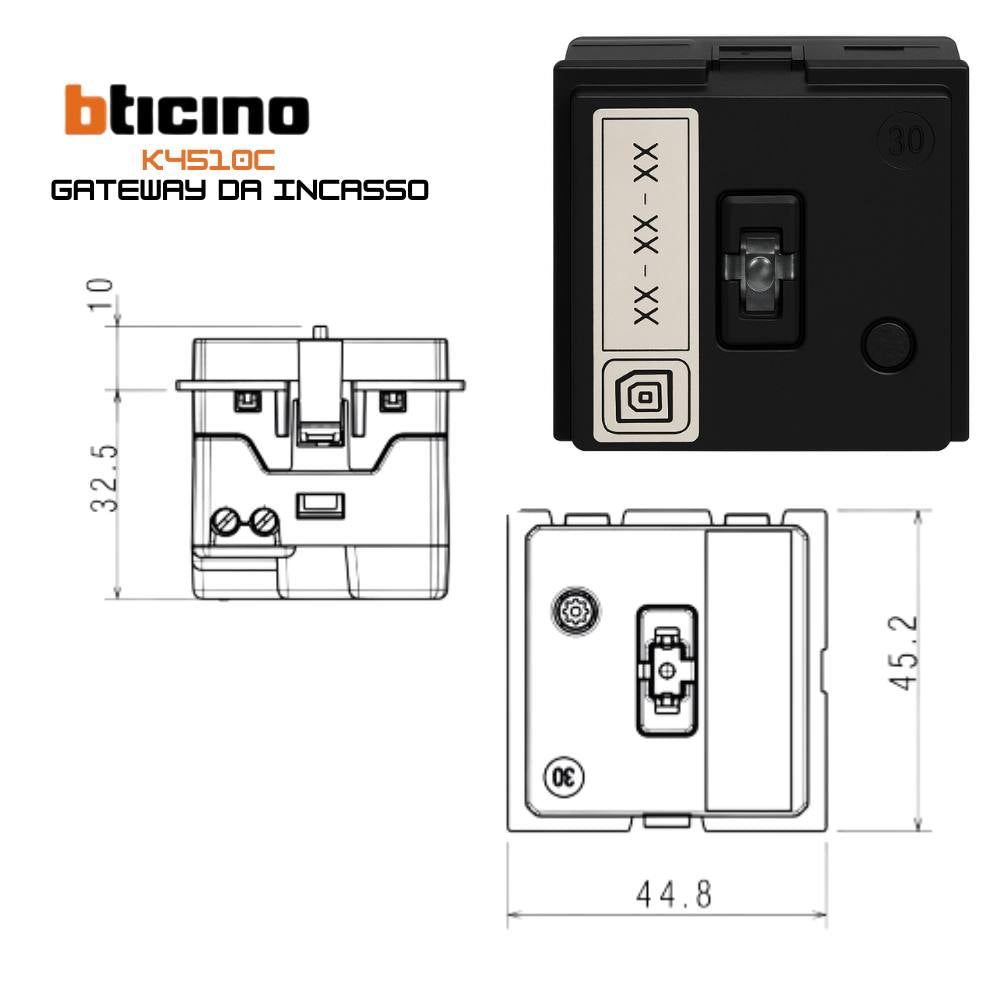 Bticino living now k4510c gateway per gestione luci e tapparelle