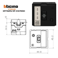 Bticino living now k4510c gateway per gestione luci e tapparelle