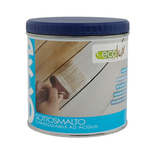 Ecolux sottosmalto acrilico fondo riempitivo legno bianco *** formato 0,5 l, confezione 1