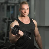 Set Manubri Palestra 30kg (8x2.5 kg, 4x1.5 kg), Pesi Palestra con 12 Dischi e 2 Manubri da 2 kg per Allenamento a Casa, Nero