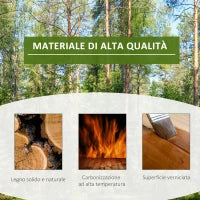 Scaffale Porta Piante Asimmetrico a 6 Livelli per Giardino e Casa in Legno, 98x28x96.5cm