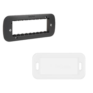 Bticino living now supporto con valva di protezione per placche modulari *** numero posti 6 moduli, confezione 1