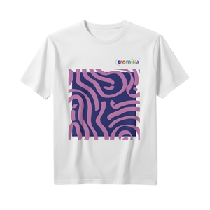 T-shirt cromika arte e colore in cotone naturale *** misura extralarge - xl, modello cromika waves, confezione 1