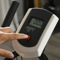 Cyclette Silenziosa con Resistenza Regolabile, Sensore di Frequenza Cardiaca, Monitor, Blu