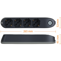 Multipresa bticino poker 3684gb 4 prese 2p+t cavo 1,5m