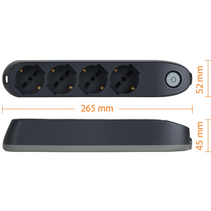 Multipresa bticino poker 3684gb 4 prese 2p+t cavo 1,5m