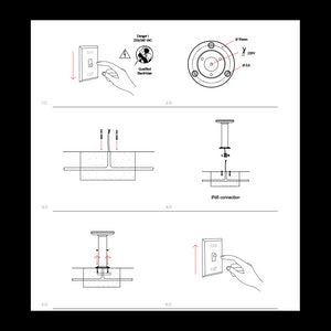 Mac Floor Corten 3000K - Paletto a led da esterno in alluminio 12W IP65 h30cm - Luce verso il basso - Beneito & Faure