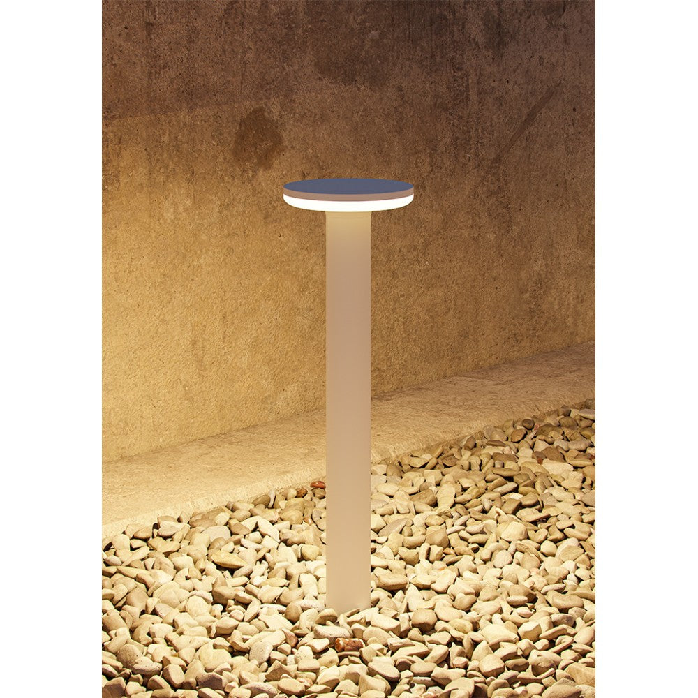 Mac Floor XL Corten 4000K - Paletto a led da esterno in alluminio 12W IP65 h60cm - Luce verso il basso - Beneito & Faure