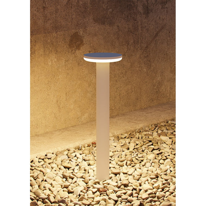 Mac Floor Bianco 3000K - Paletto a led da esterno in alluminio 12W IP65 h30cm - Luce verso il basso - Beneito & Faure