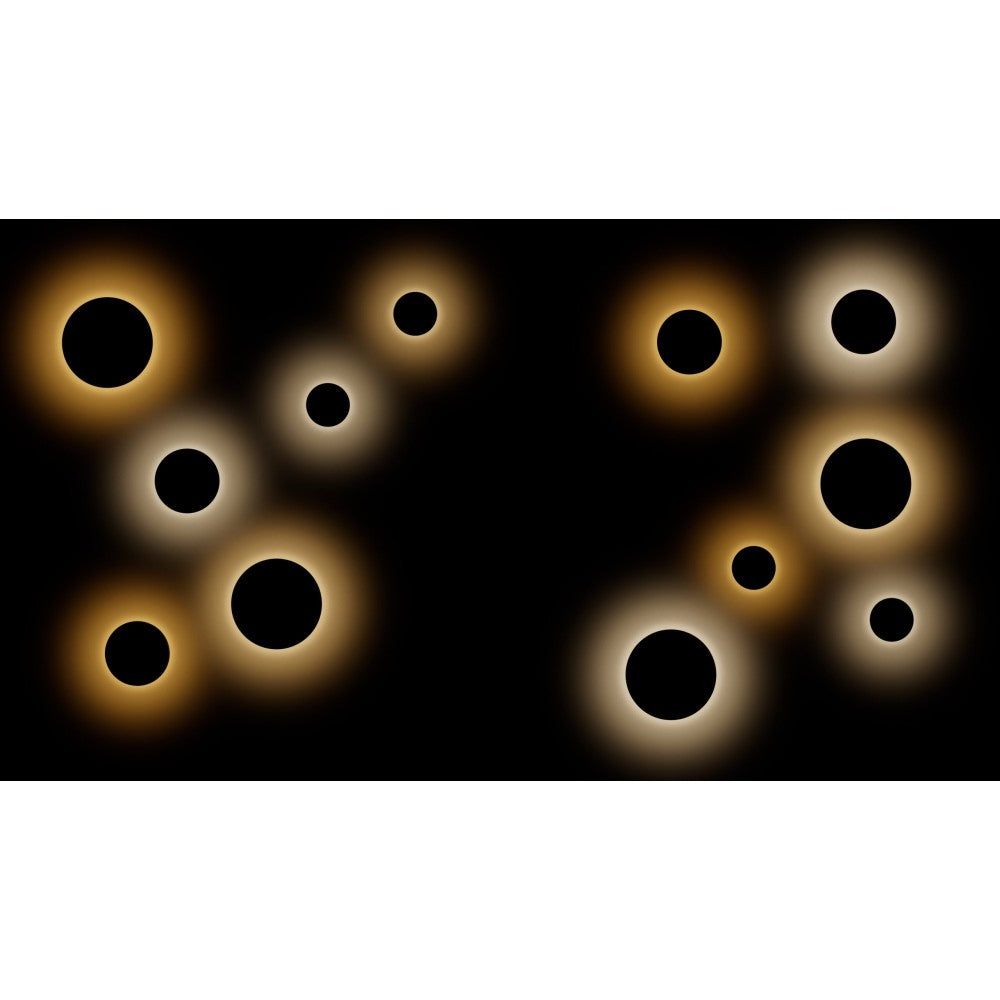 Mac Wall Corten - Applique a led da muro 15W CCT Switch 2700K/3200K/4000K in alluminio, Luce murale a 360 Gradi - Beneito & Faure