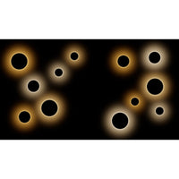 Mac Wall Corten - Applique a led da muro 15W CCT Switch 2700K/3200K/4000K in alluminio, Luce murale a 360 Gradi - Beneito & Faure