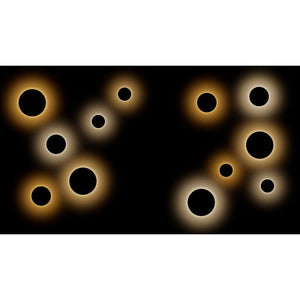 Mac Wall Corten - Applique a led da muro 15W CCT Switch 2700K/3200K/4000K in alluminio, Luce murale a 360 Gradi - Beneito & Faure