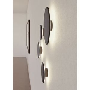 Mac Mini Wall Corten - Applique a led da muro 6W CCT Switch 2700K/3200K/4000K in alluminio, Luce murale a 360 Gradi - Beneito & Faure
