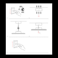 Mac Mini Wall Nero - Applique a led da muro 6W CCT Switch 2700K/3200K/4000K in alluminio, Luce murale a 360 Gradi - Beneito & Faure