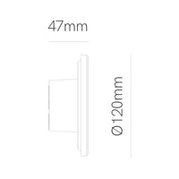 Mac Mini Wall Legno - Applique a led da muro 6W CCT Switch 2700K/3200K/4000K in alluminio, Luce murale a 360 Gradi - Beneito & Faure