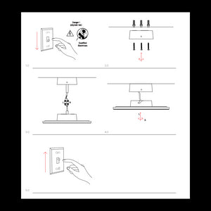 Mac Mini Wall Bianco - Applique a led da muro 6W CCT Switch 2700K/3200K/4000K in alluminio, Luce murale a 360 Gradi - Beneito & Faure