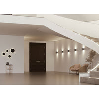 Mac Wall Corten - Applique a led da muro 15W CCT Switch 2700K/3200K/4000K in alluminio, Luce murale a 360 Gradi - Beneito & Faure