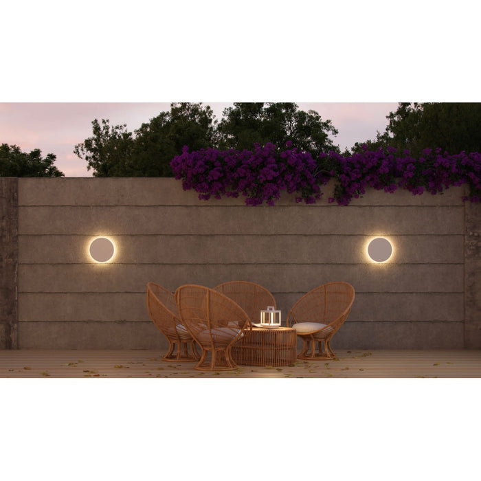 Mac Mini Wall Bianco - Applique a led da muro 6W CCT Switch 2700K/3200K/4000K in alluminio, Luce murale a 360 Gradi - Beneito & Faure