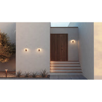 Mac Wall Base Corten - Applique a led da muro 12W CCT Switch 2700K/3200K/4000K, Lampada da muro in alluminio - Beneito & Faure