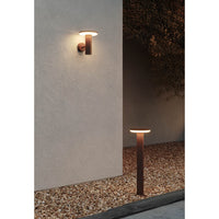 Mac Wall Base Corten - Applique a led da muro 12W CCT Switch 2700K/3200K/4000K, Lampada da muro in alluminio - Beneito & Faure