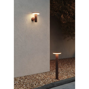 Mac Wall Base Corten - Applique a led da muro 12W CCT Switch 2700K/3200K/4000K, Lampada da muro in alluminio - Beneito & Faure