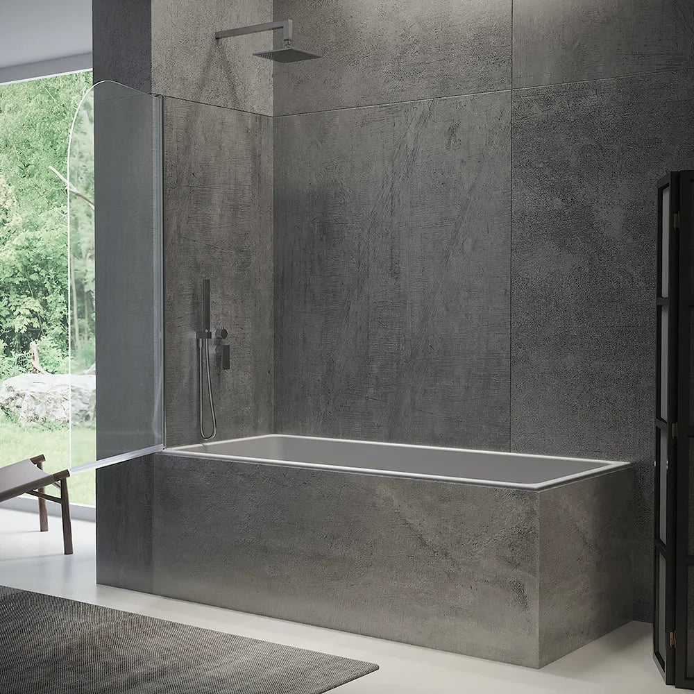 Parete sopravasca girevole 100 cm vetro trasparente | Macao