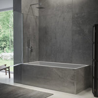 Parete sopravasca girevole 100 cm vetro trasparente | Macao