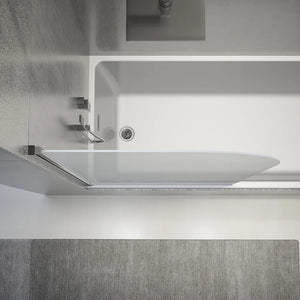 Parete sopravasca girevole 100 cm vetro trasparente | Macao