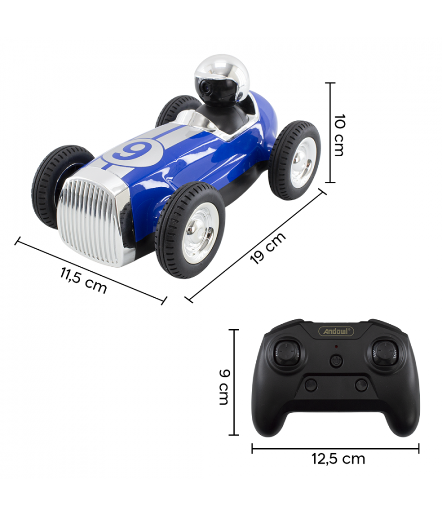 Macchina Auto Retrò Radiocomandata F9 Cam Wifi Speaker Bluetooth App Smartphone         