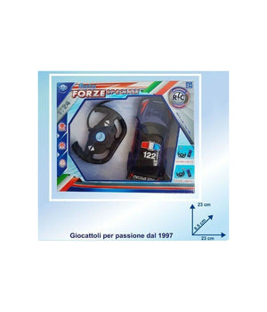 Macchina Carabinieri 112 Telecomandata 1:24 Auto Luci Girevole Gioco Bambini         