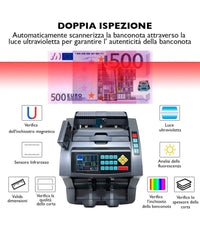 Macchina Conta Banconote Automatico Multi Valuta Rivelatore Di Banconote False         