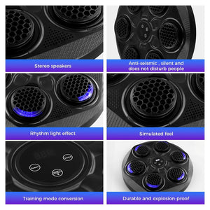 Trade Shop - Macchina Da Boxe Con Musica Da Parete Led Bluetooth Esercizio Per Adulti Bambini         