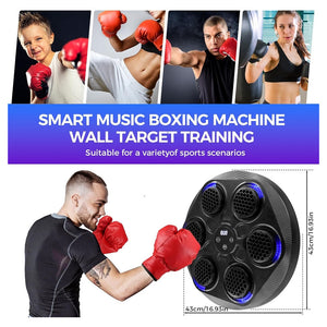 Trade Shop - Macchina Da Boxe Con Musica Da Parete Led Bluetooth Esercizio Per Adulti Bambini         