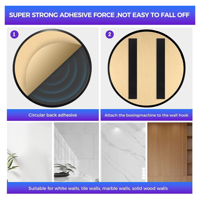 Trade Shop - Macchina Da Boxe Con Musica Da Parete Led Bluetooth Esercizio Per Adulti Bambini         